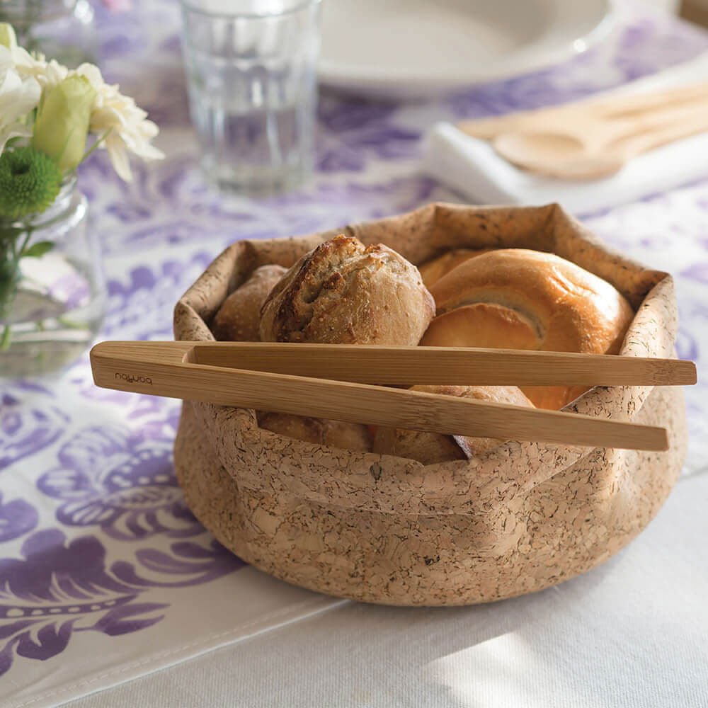 Natural Cork Fabric Bowl Small (8" Diameter)