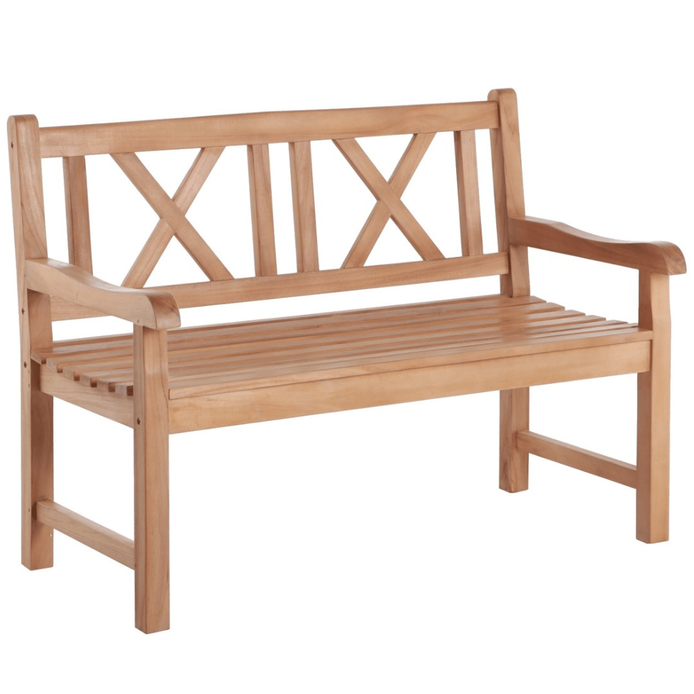 Natural Teak Åre 2 Person Garden Bench - 4' Wide