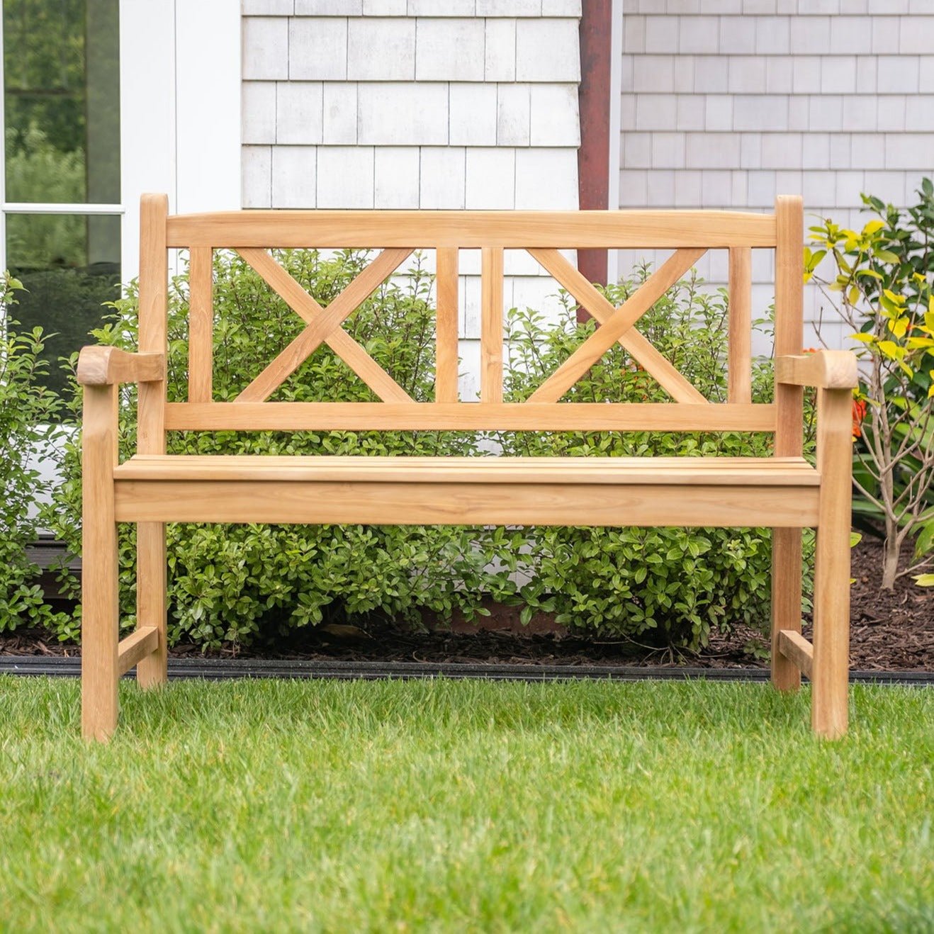 Natural Teak Åre 2 Person Garden Bench - 4' Wide