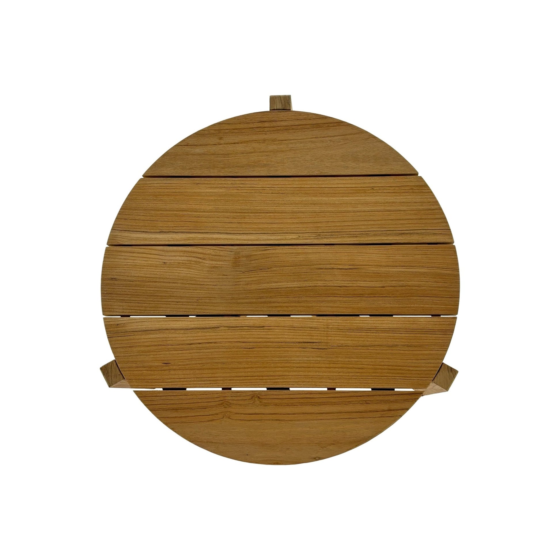Natural Teak Carlsbad Circular Coffee Table - 23-33" Round 23.5"