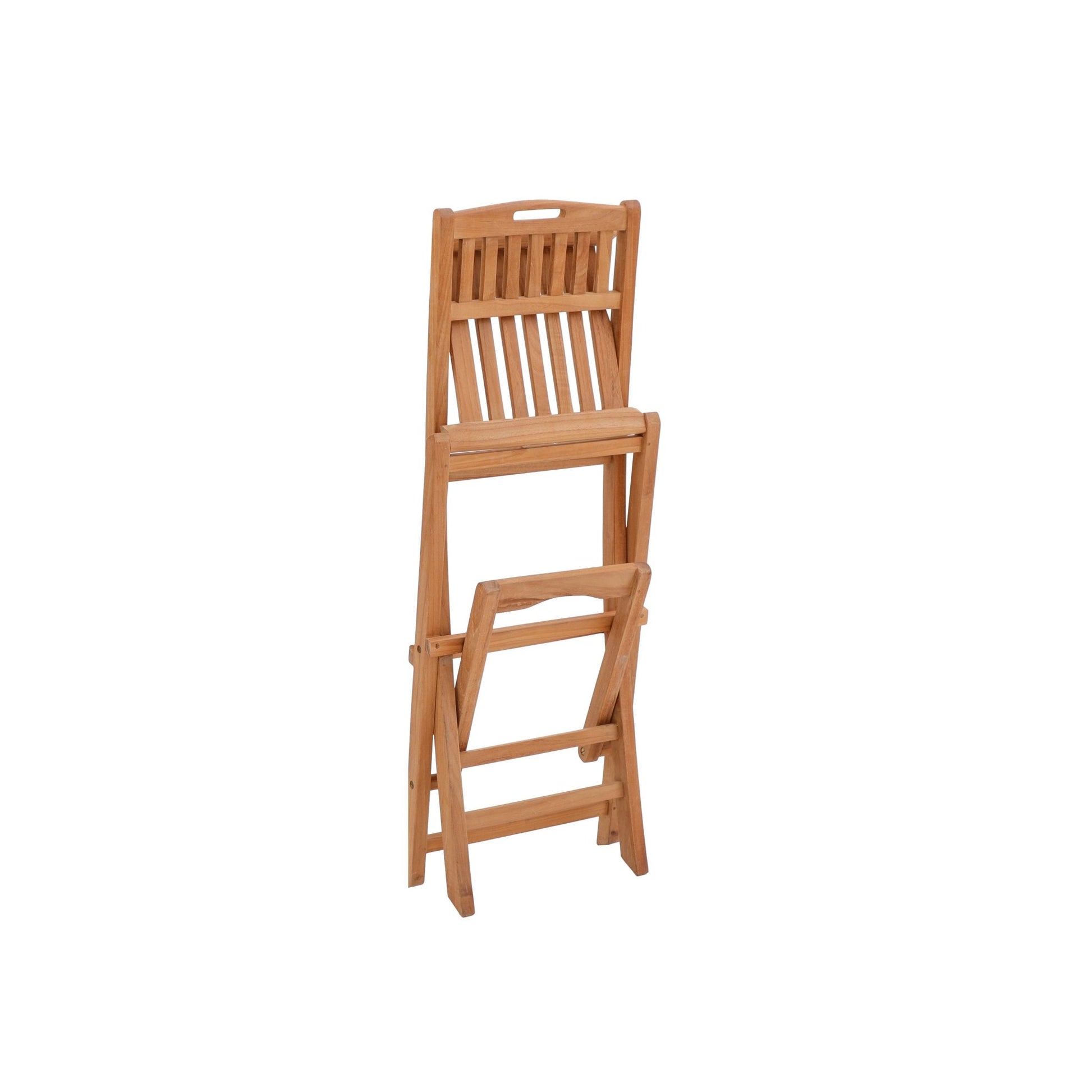 Natural Teak Emmett Outdoor Folding Bar Stool