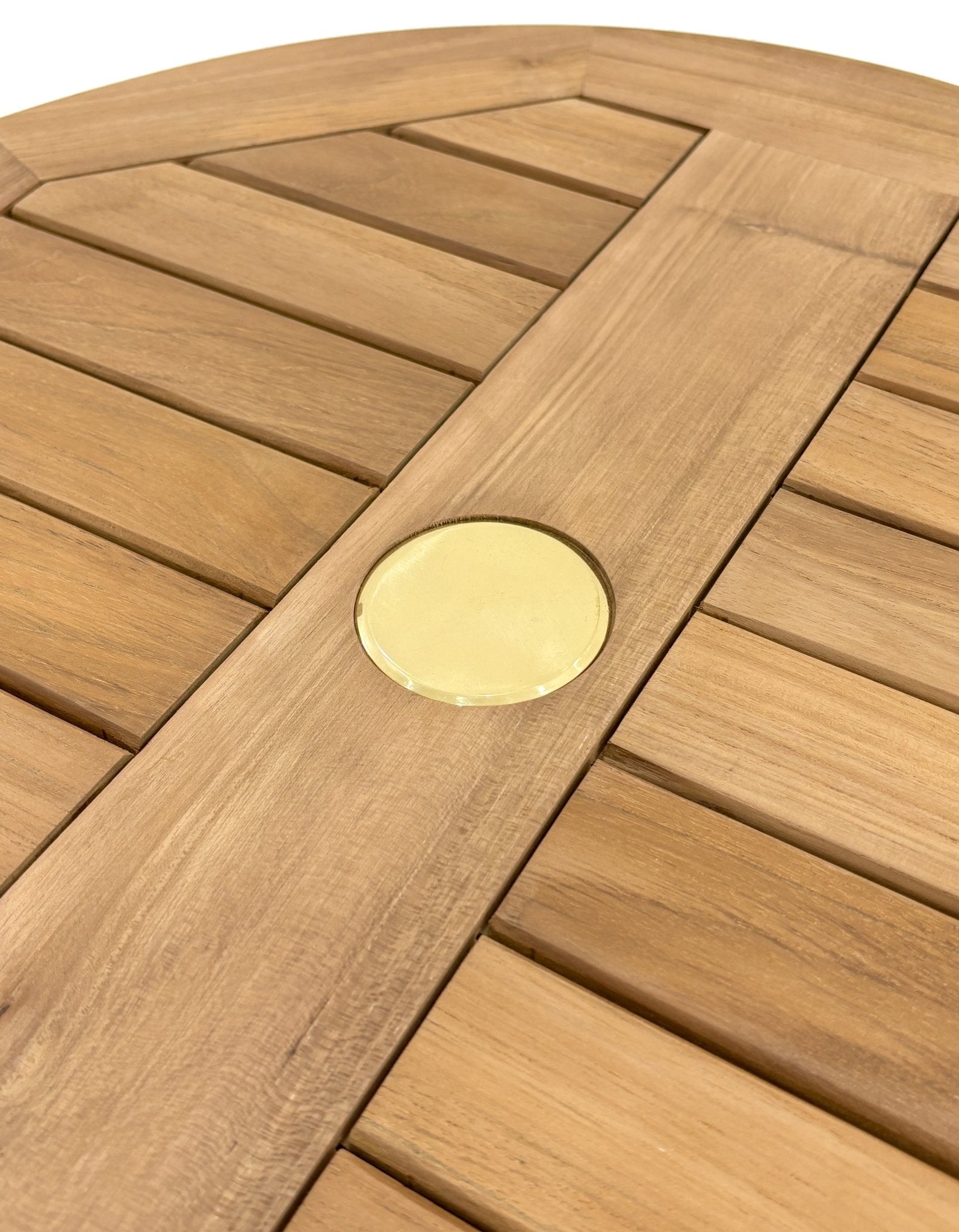 Natural Teak Lazy Susan - 24" Round