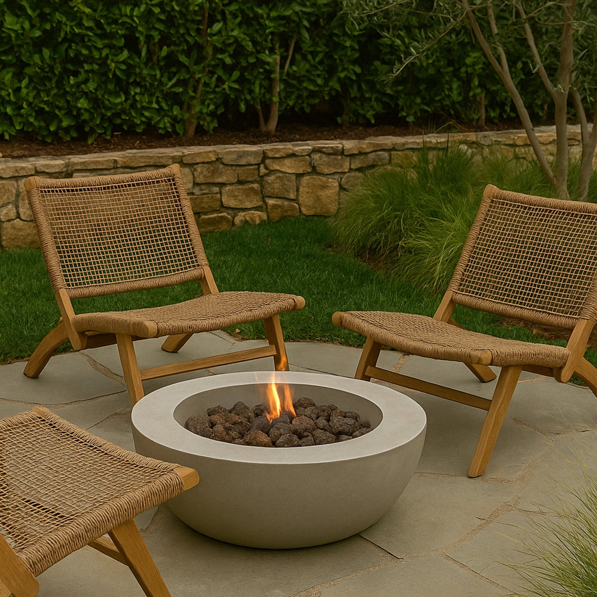Natural Teak Outdoor Folding Lounge Chair