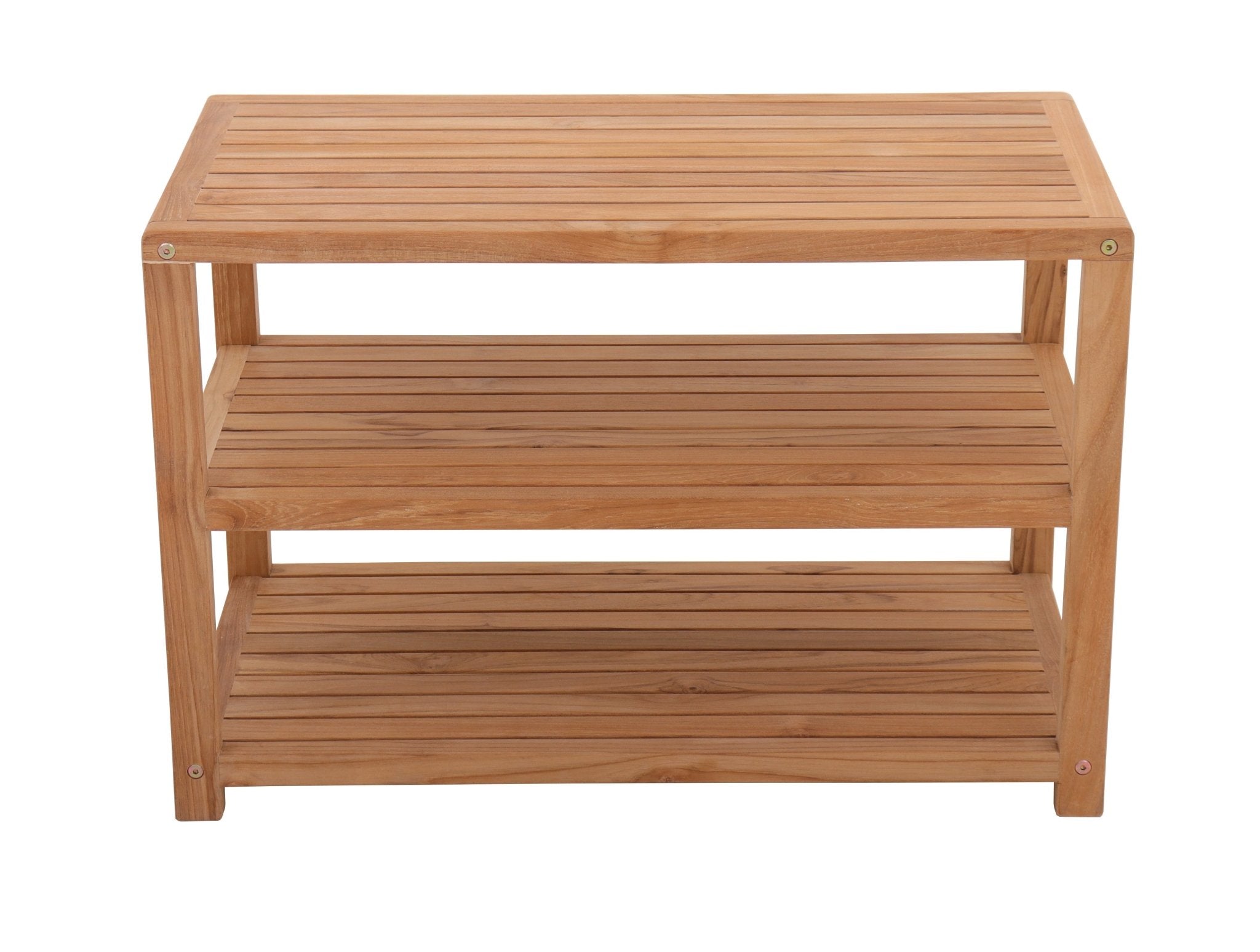 Natural Teak Savannah Sauna Bench With Storage 40"