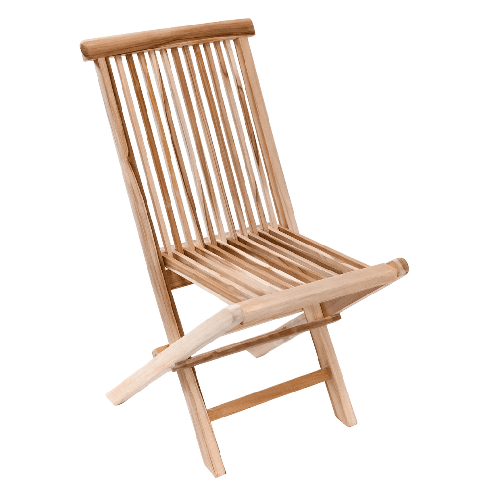 Natural Teak Telluride Outdoor Folding Patio Chair Natural