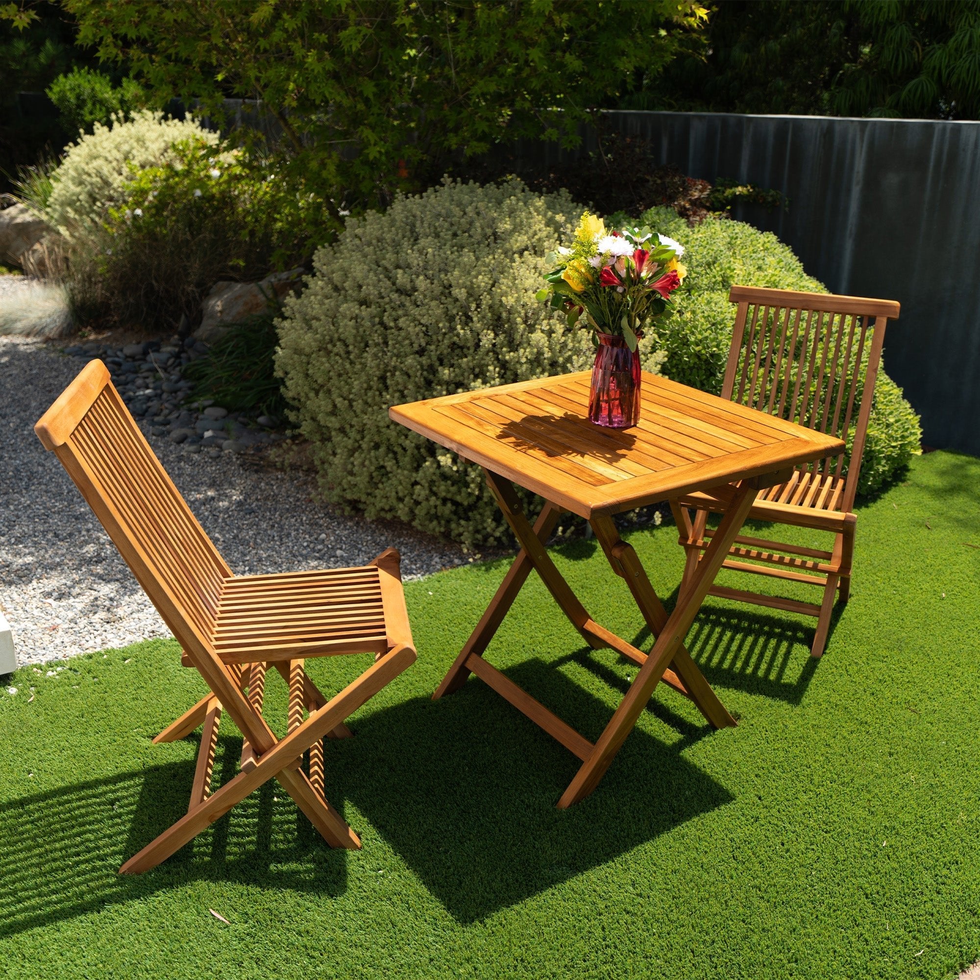 Natural Teak Telluride Outdoor Folding Patio Chair Natural