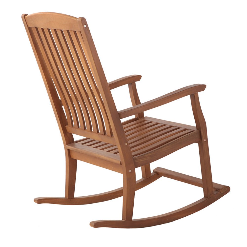 Natural Teak Telluride Outdoor Rocking Chair Oiled