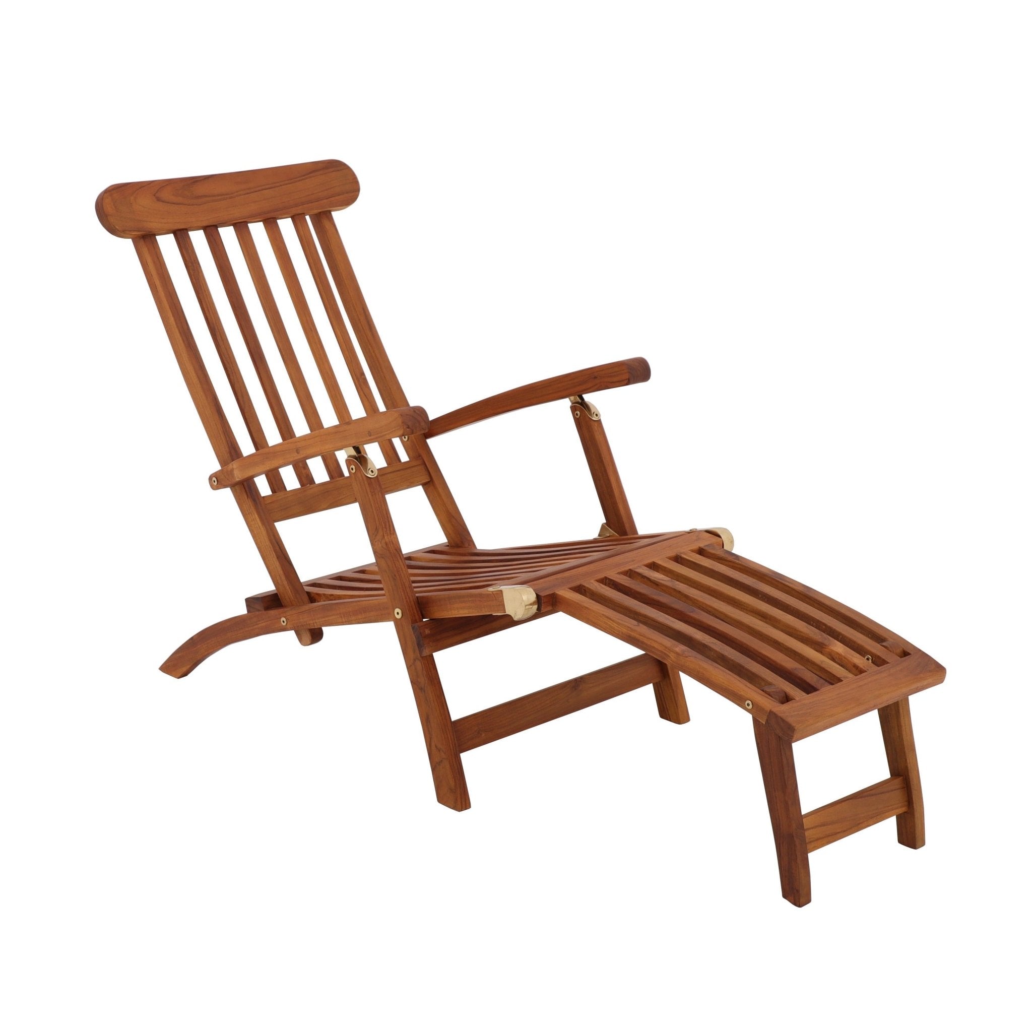 Natural Teak Telluride Patio Chaise Lounger Natural Finish