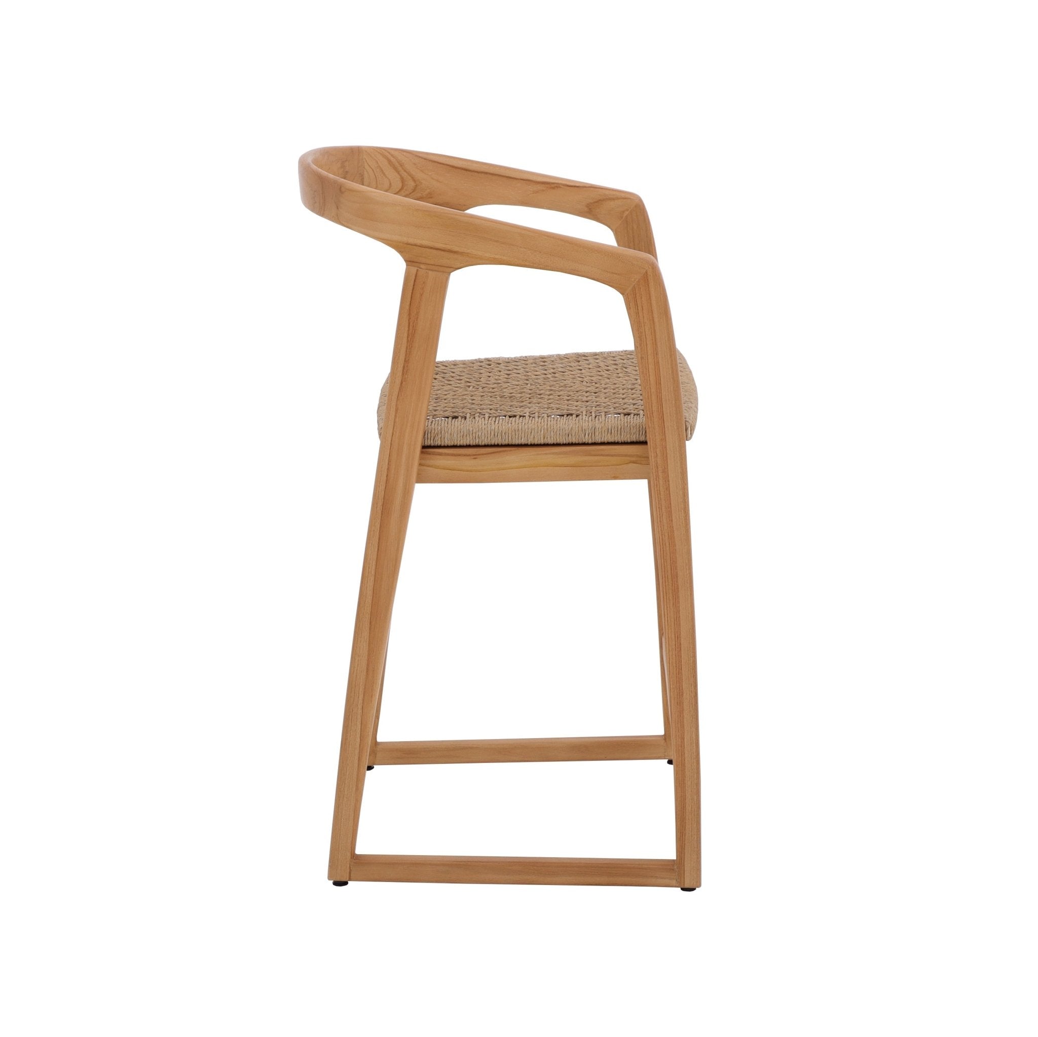 Natural Teak Ubud Outdoor Bar Stool