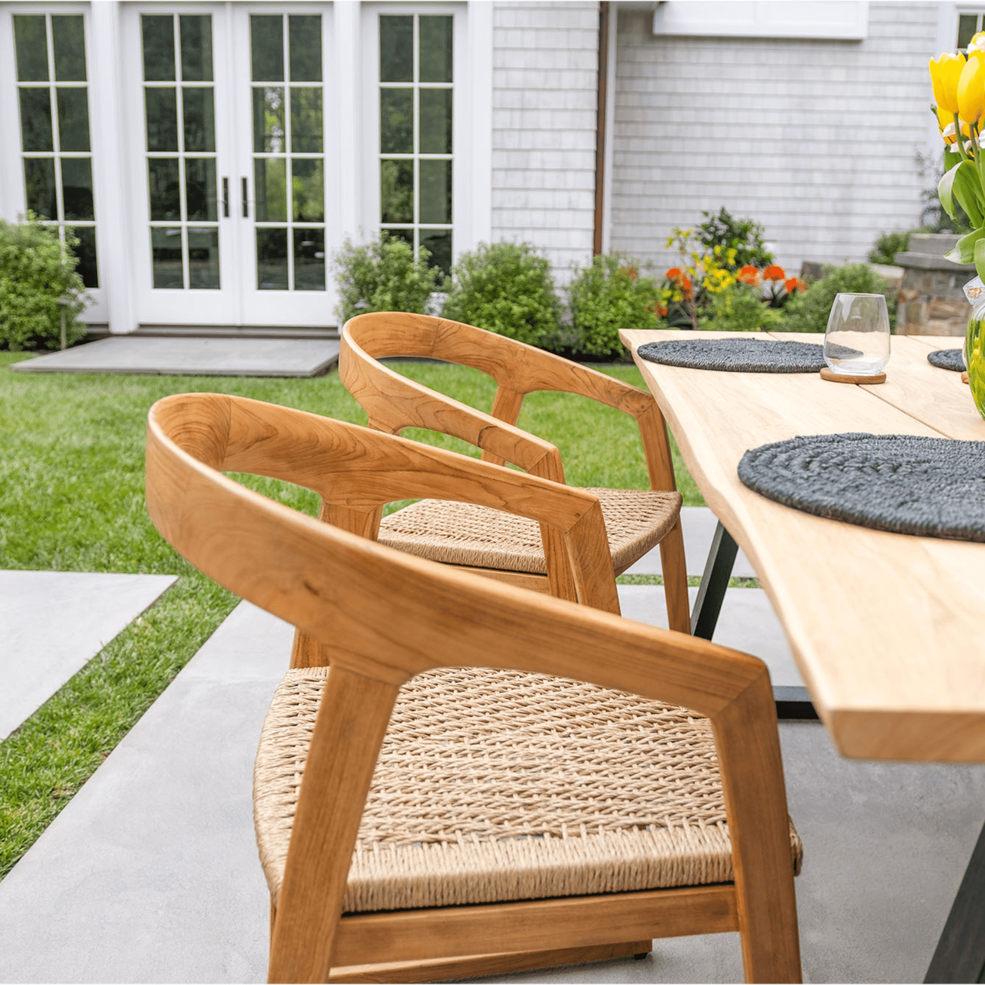 Natural Teak Ubud Outdoor Dining Chair