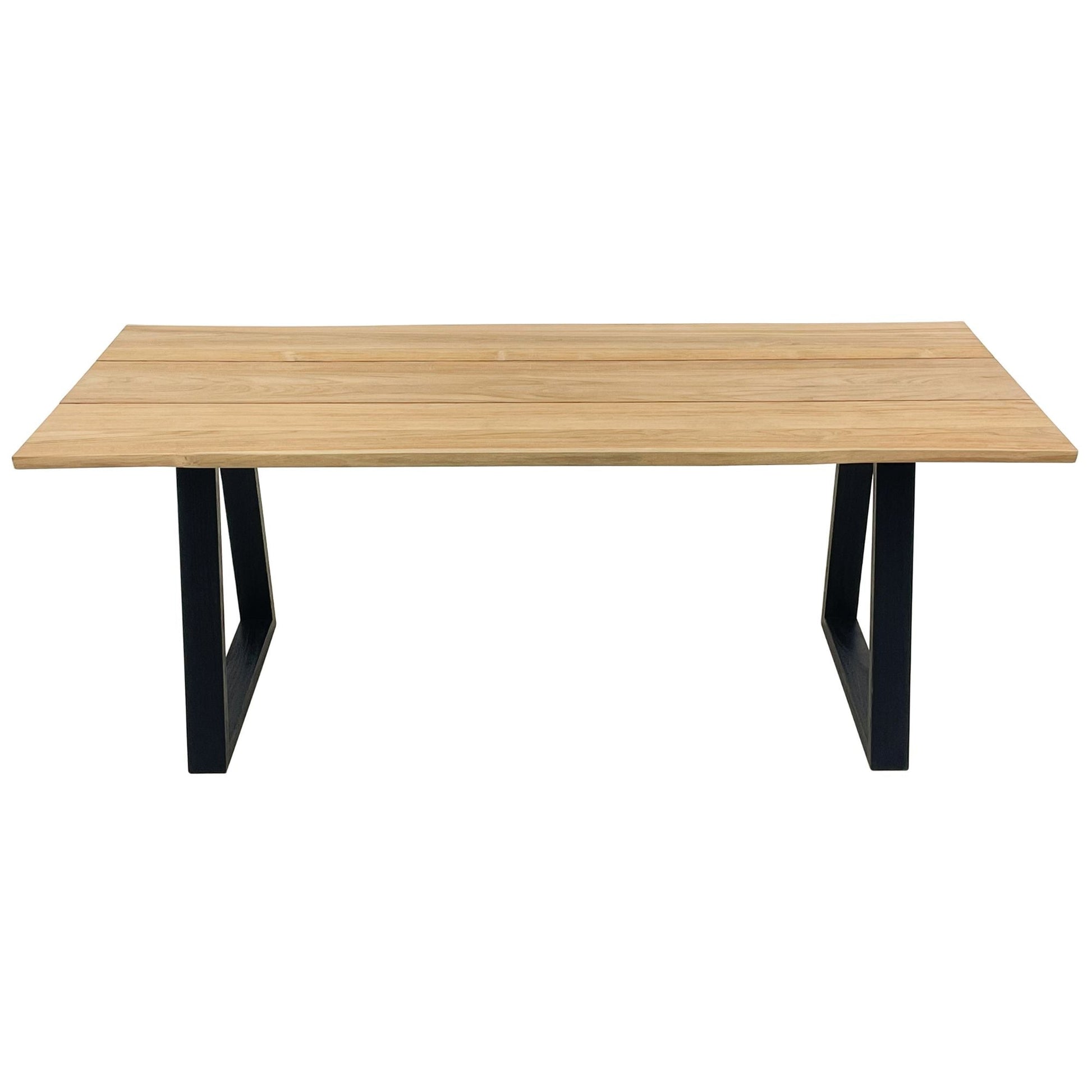 Natural Teak Ubud Outdoor Dining Table - 79" Long