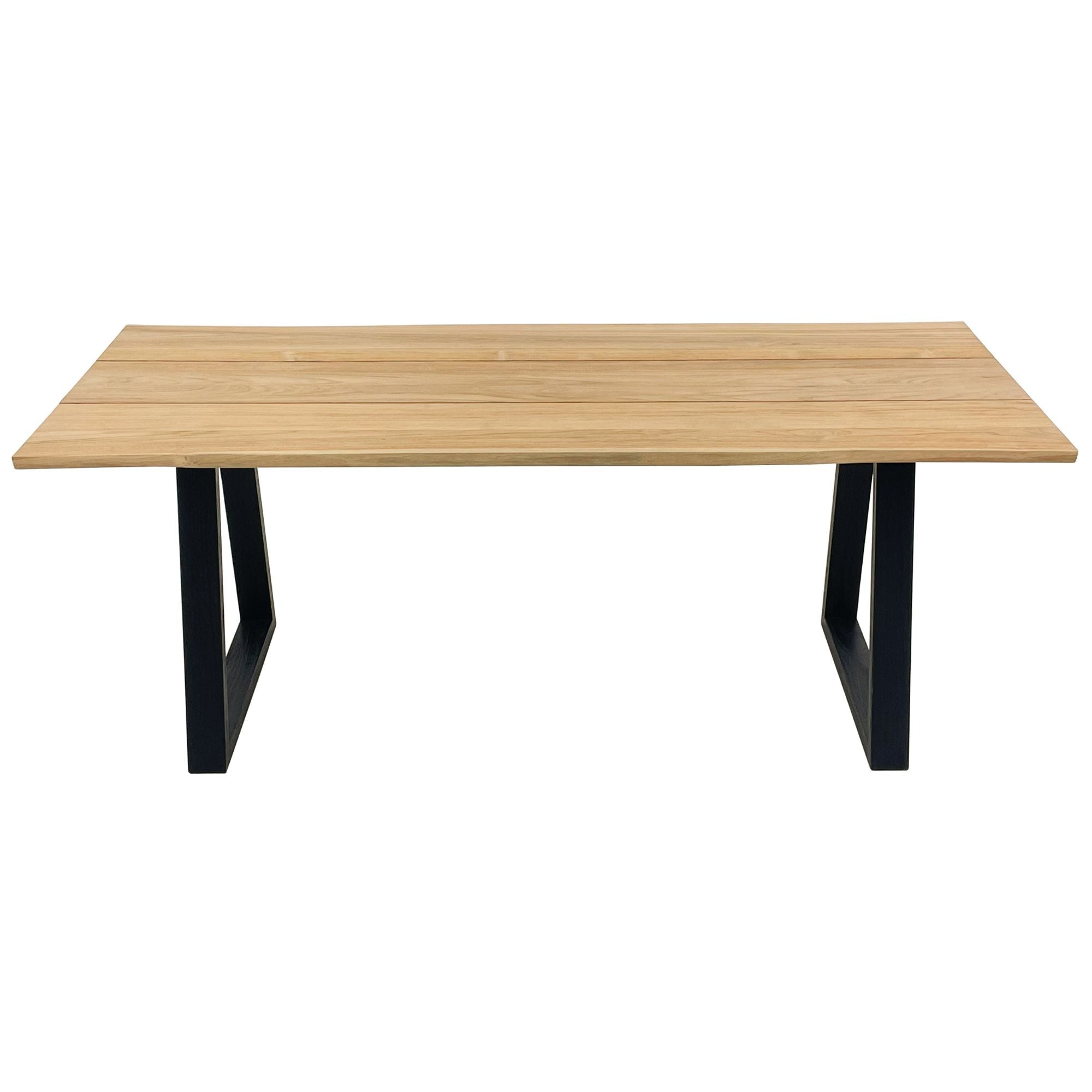 Natural Teak Ubud Outdoor Dining Table - 79" Long