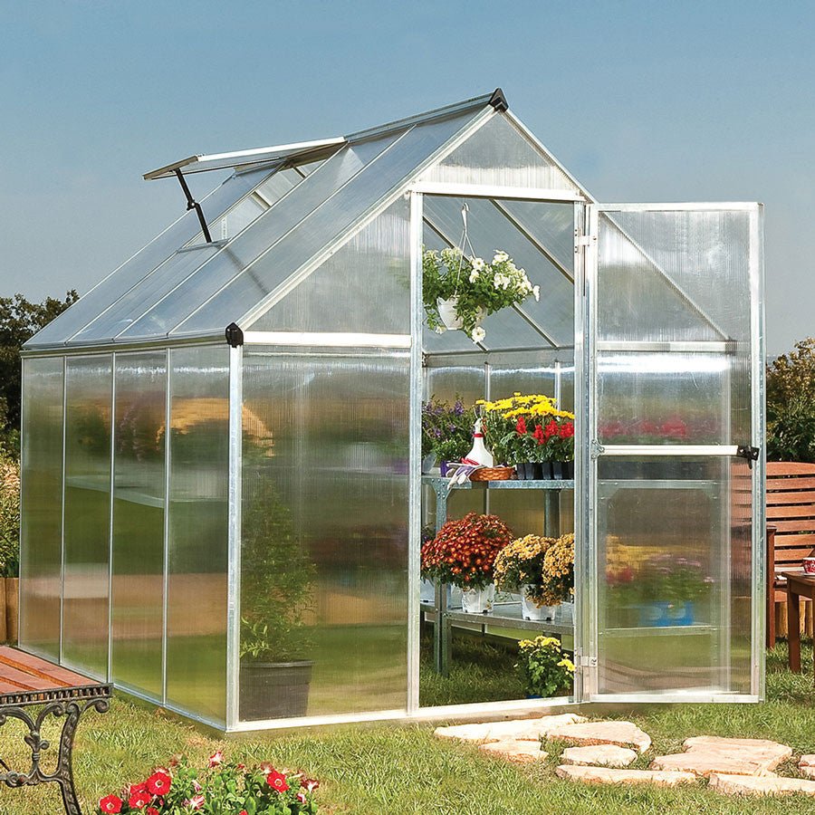 Nature Greenhouses - 6' Widths Green 6'x8'