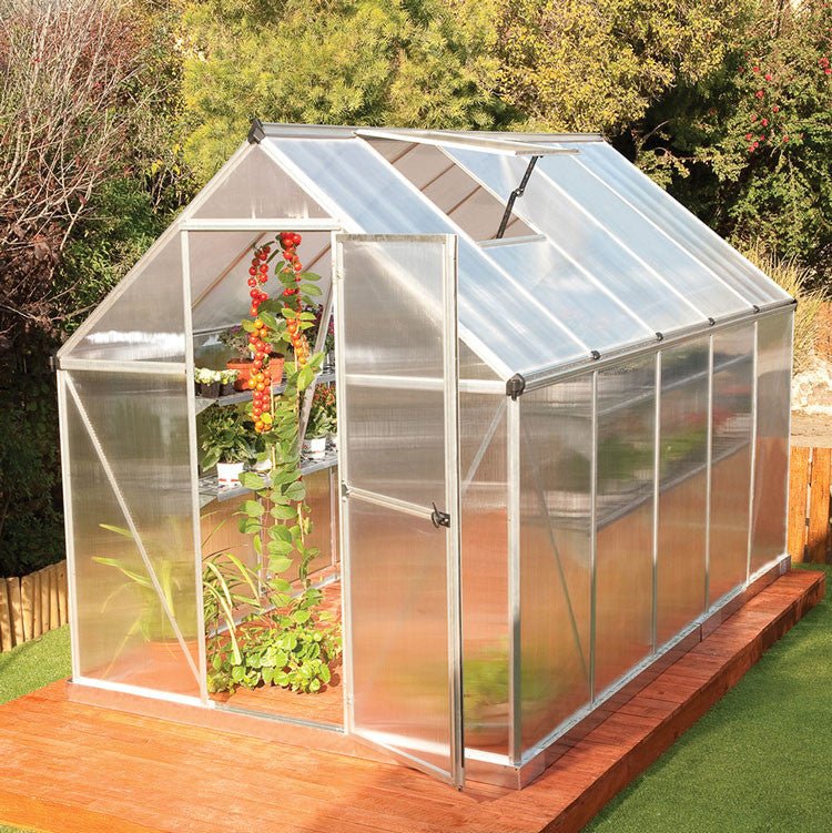 Nature Greenhouses - 6' Widths Green 6'x8'