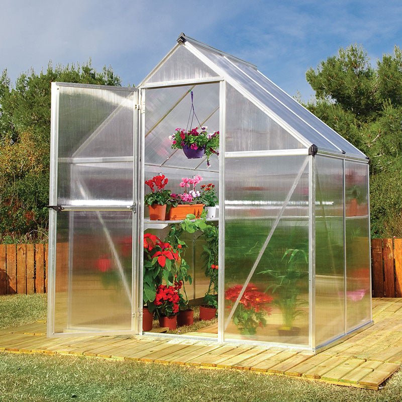 Nature Greenhouses - 6' Widths Green 6'x8'