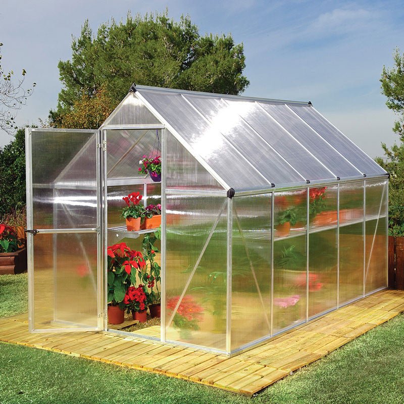Nature Greenhouses - 6' Widths Green 6'x8'