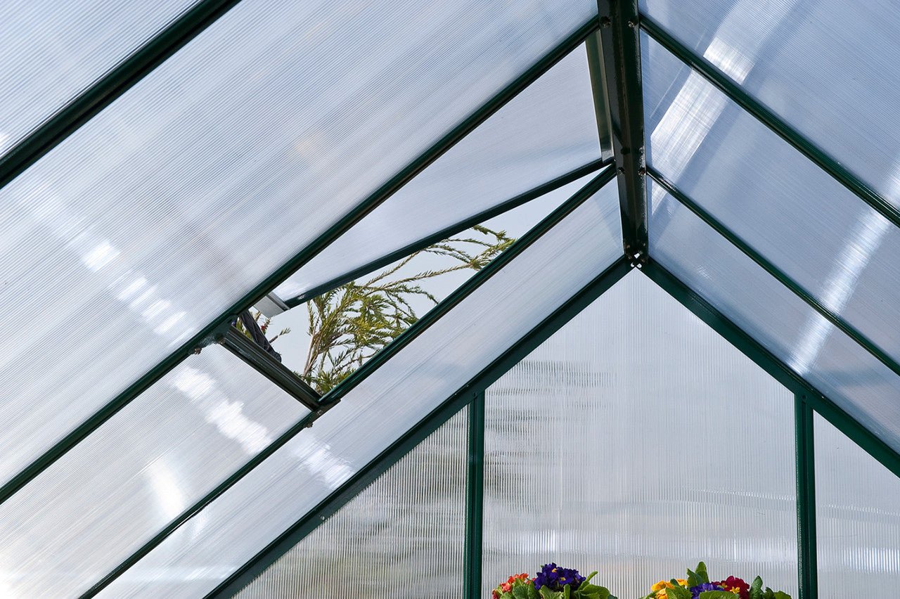 Nature Greenhouses - 6' Widths Green 6'x8'