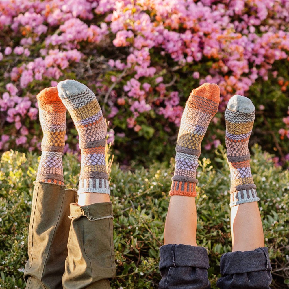 Olive Recycled Cotton Socks Small