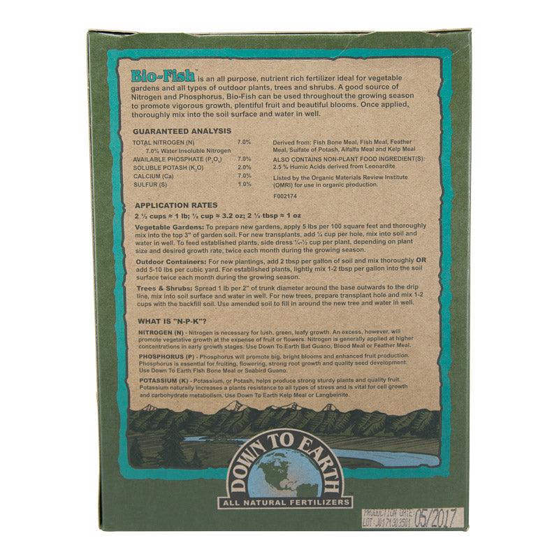 Organic Bio-Fish Granulated All Purpose Fertilizer 7-7-2 - 5 lbs