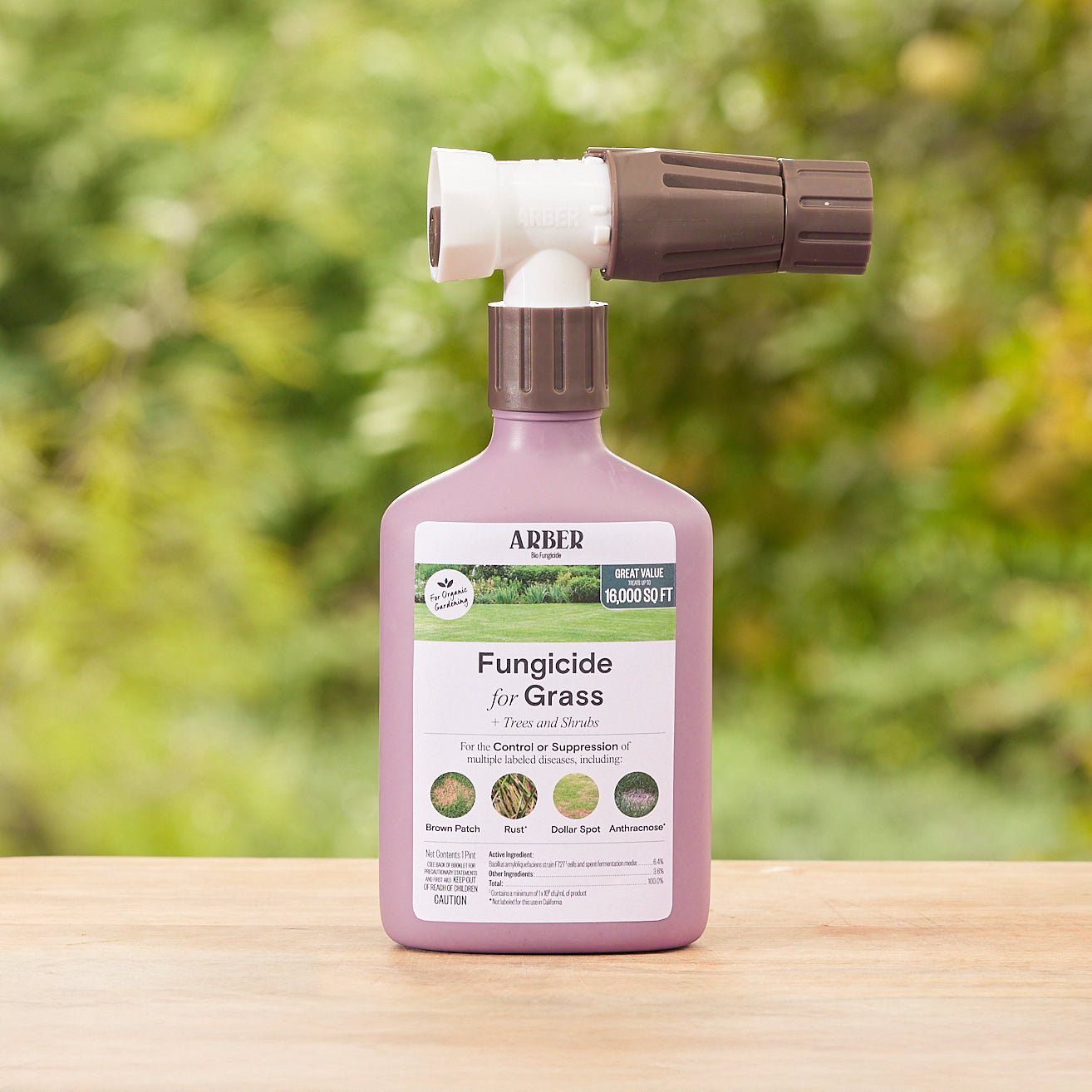 Organic Fungicide for Grass, Trees & Shrubs – 16 oz Concentrate