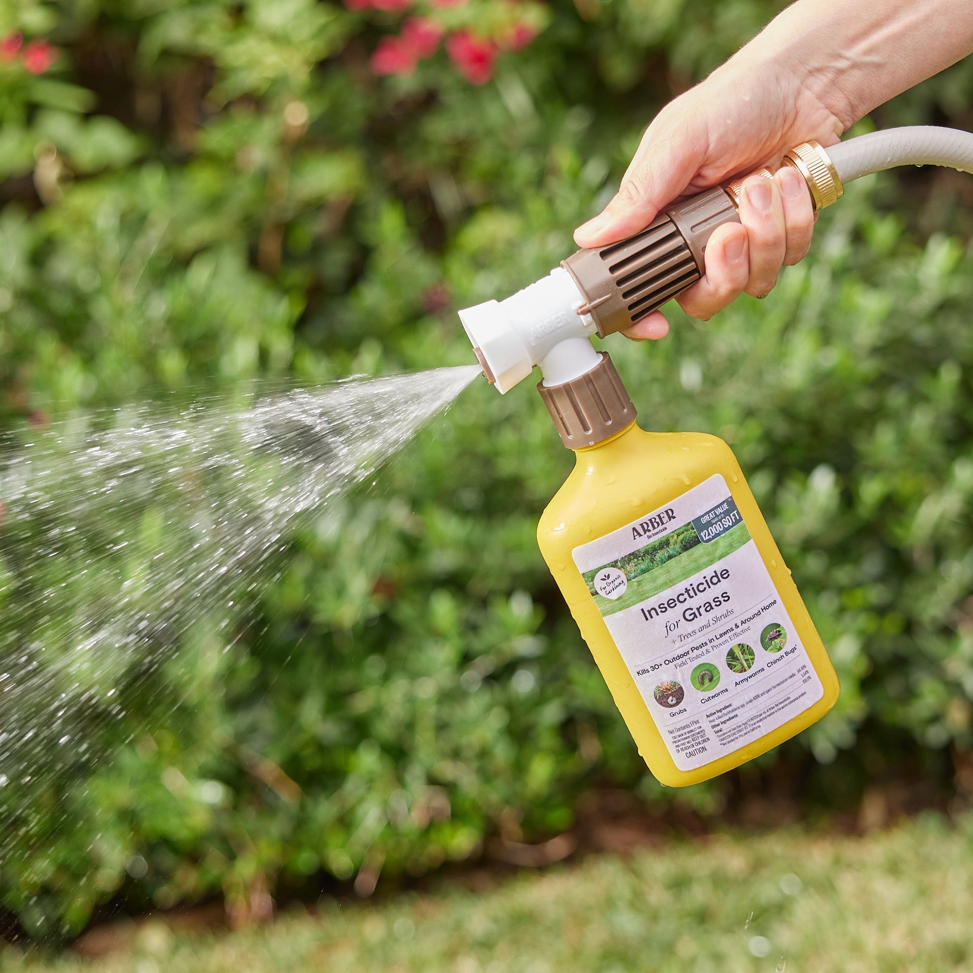 Organic Insecticide for Grass, Trees & Shrubs – 16 oz Concentrate
