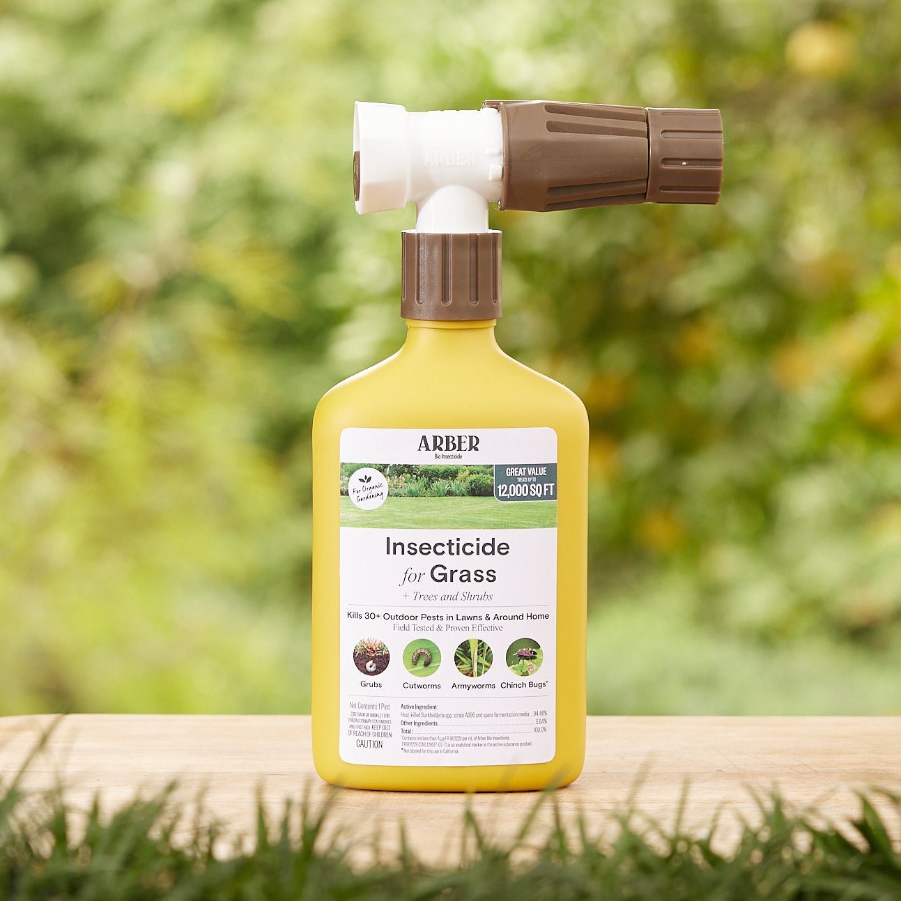 Organic Insecticide for Grass, Trees & Shrubs – 16 oz Concentrate