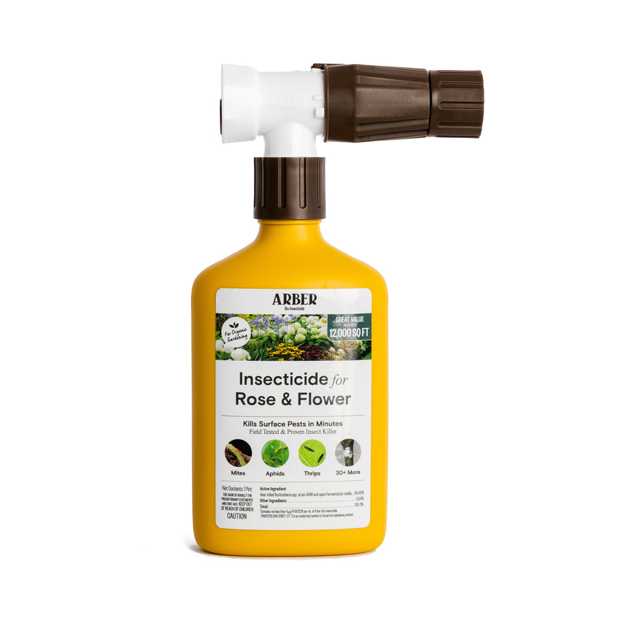 Organic Insecticide for Roses & Flowering Plants – 16 oz Concentrate