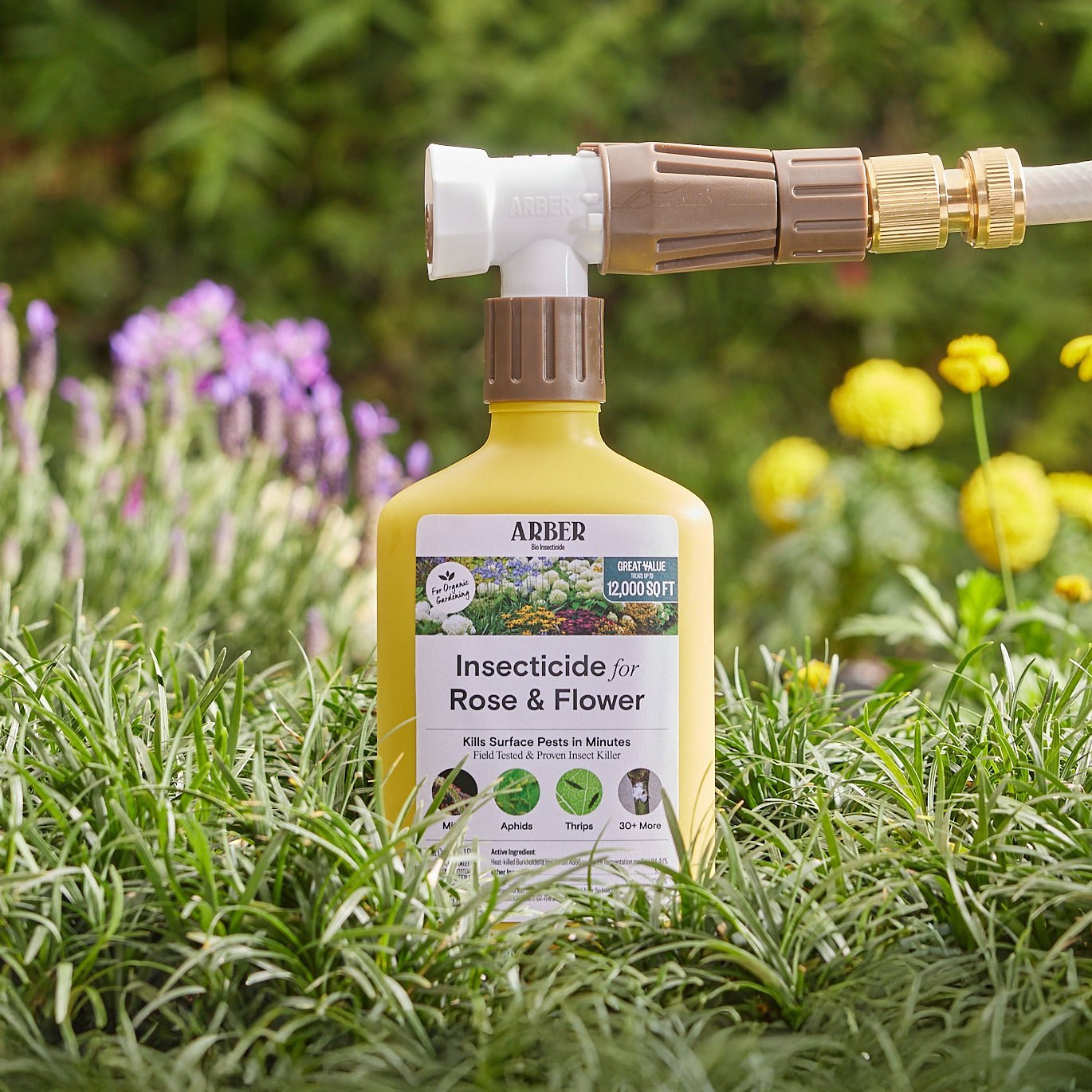 Organic Insecticide for Roses & Flowering Plants – 16 oz Concentrate