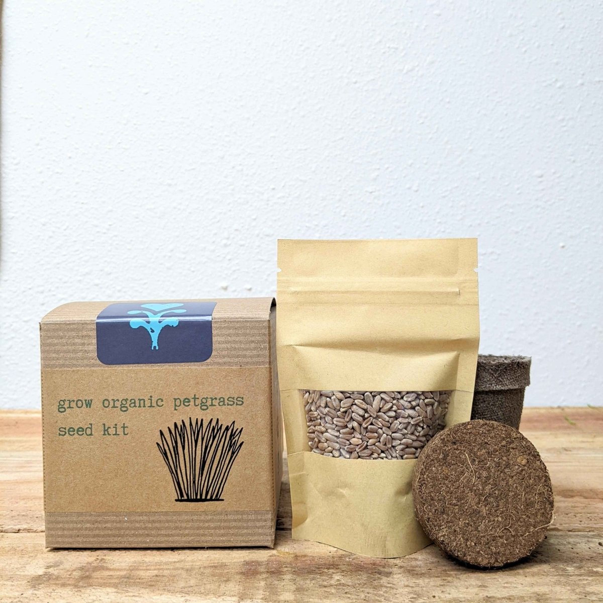 Pet Grass Grow Kit — Organic Wheatgrass for Cats & Dogs