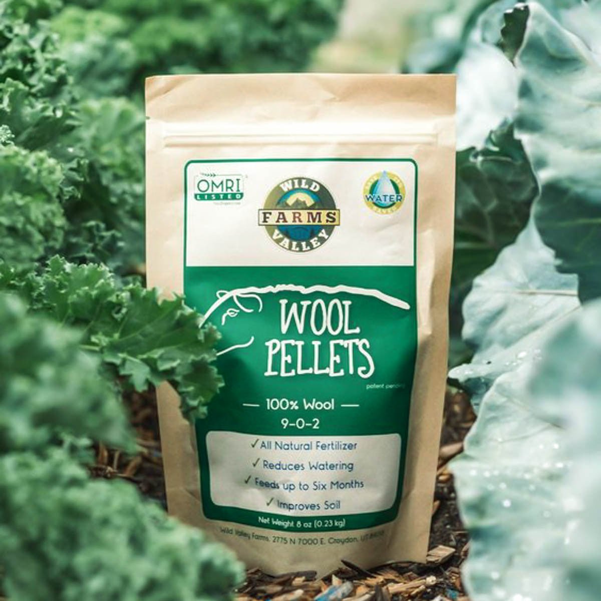 Organic Wool Potting Pellets Slow Release Fertilizer 9-0-2 - 8 oz option3