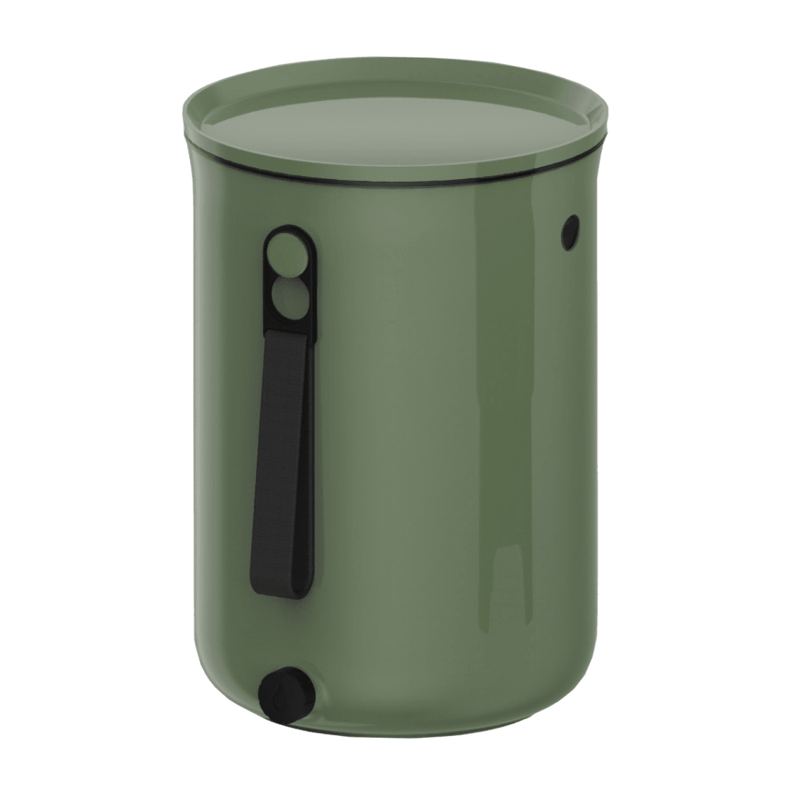 Organko Kitchen Bokashi Compost Bin - 2.5 Gallon Food Waste Recycler Single Bucket + 1 lb bag of Bokashi Olive