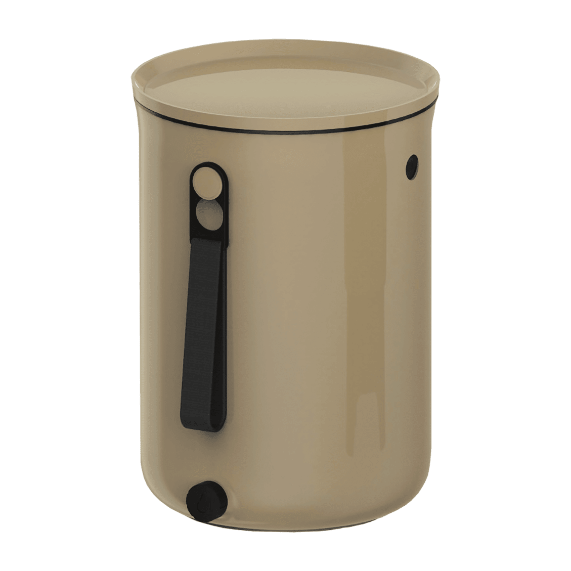 Organko Kitchen Bokashi Compost Bin - 2.5 Gallon Food Waste Recycler Single Bucket + 1 lb bag of Bokashi Olive
