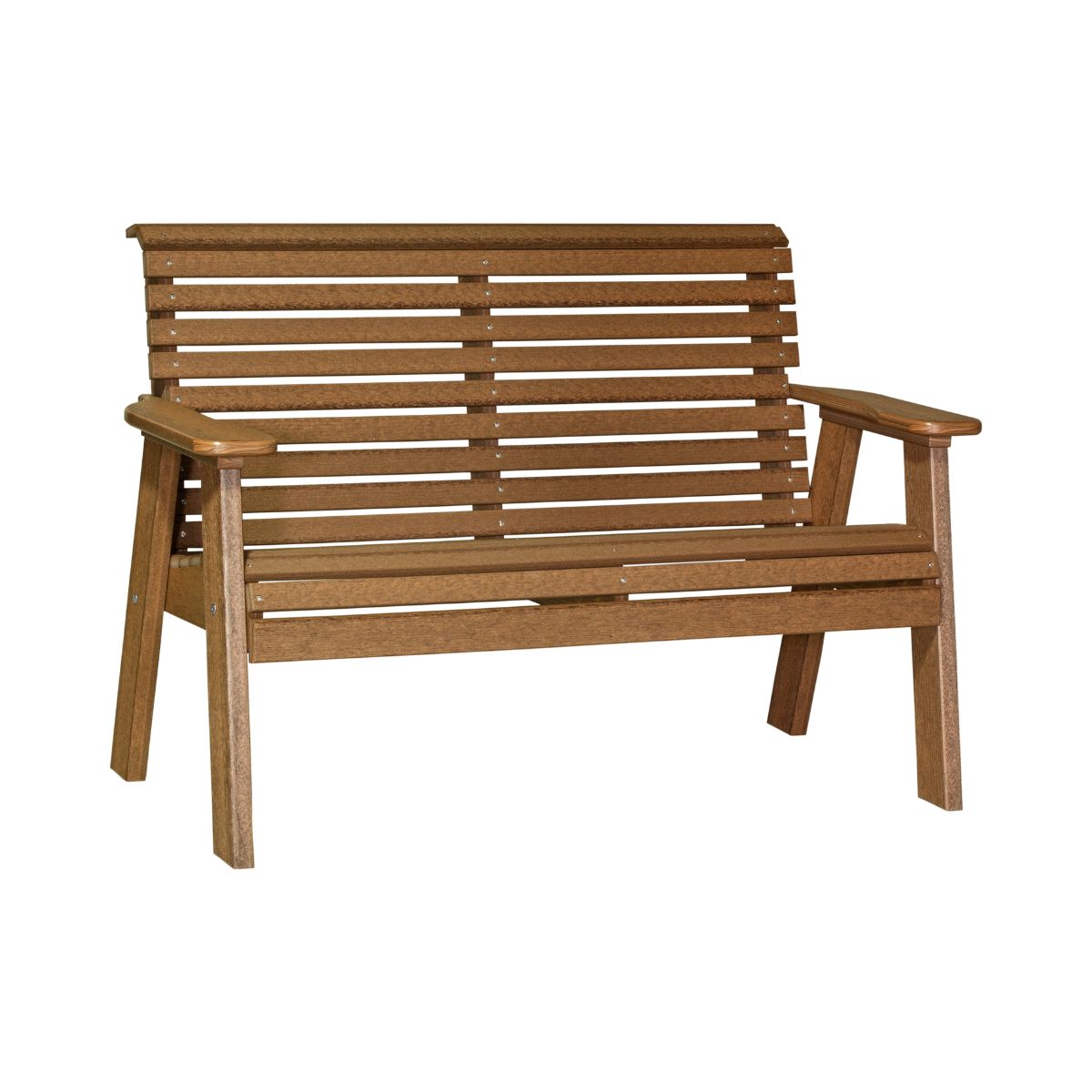 Original Patio & Garden Bench - 4' Wide antique-mahogany