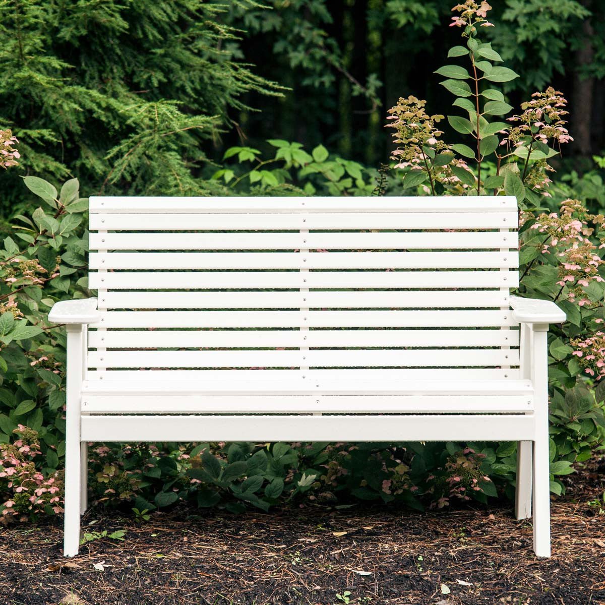 Original Patio & Garden Bench - 4' Wide antique-mahogany