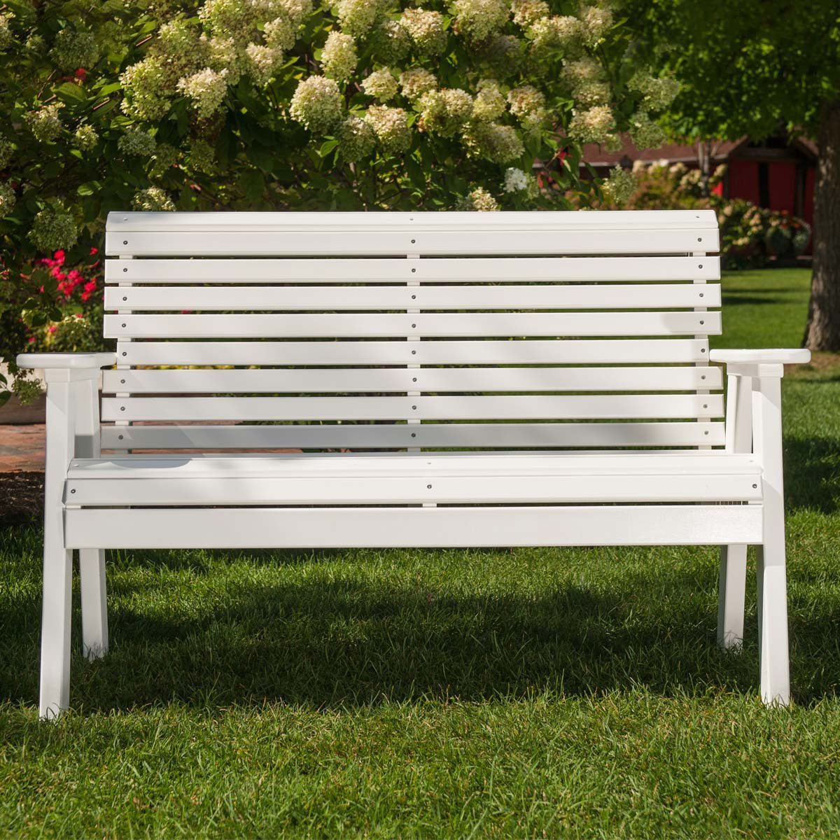 Original Patio & Garden Bench - 4' Wide antique-mahogany