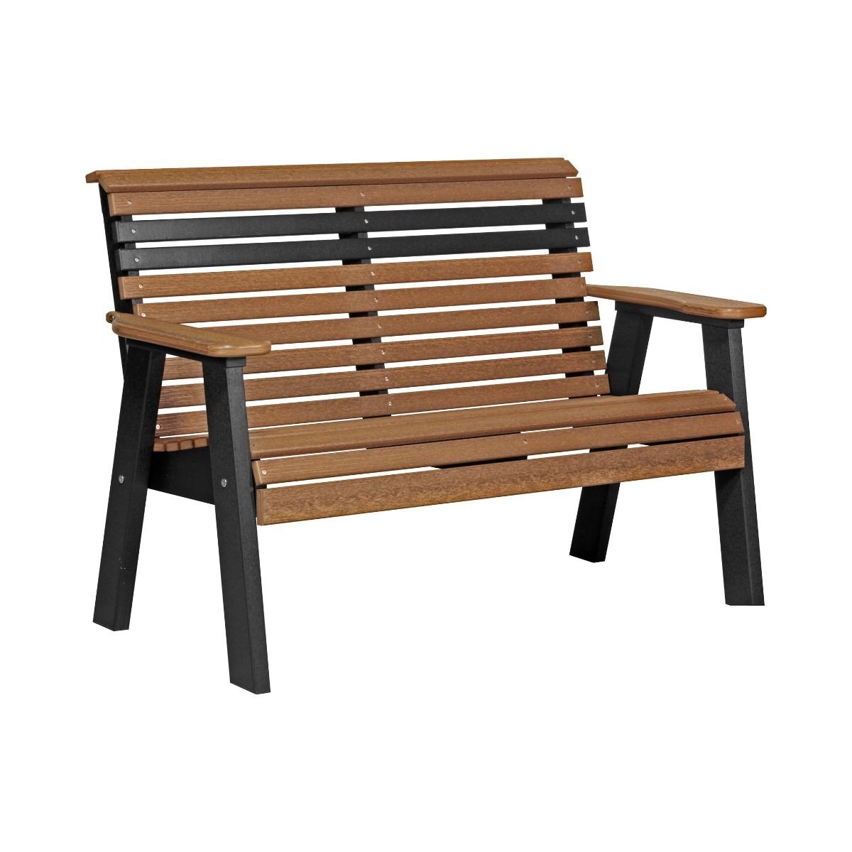 Original Patio & Garden Bench - 4' Wide antique-mahogany-black