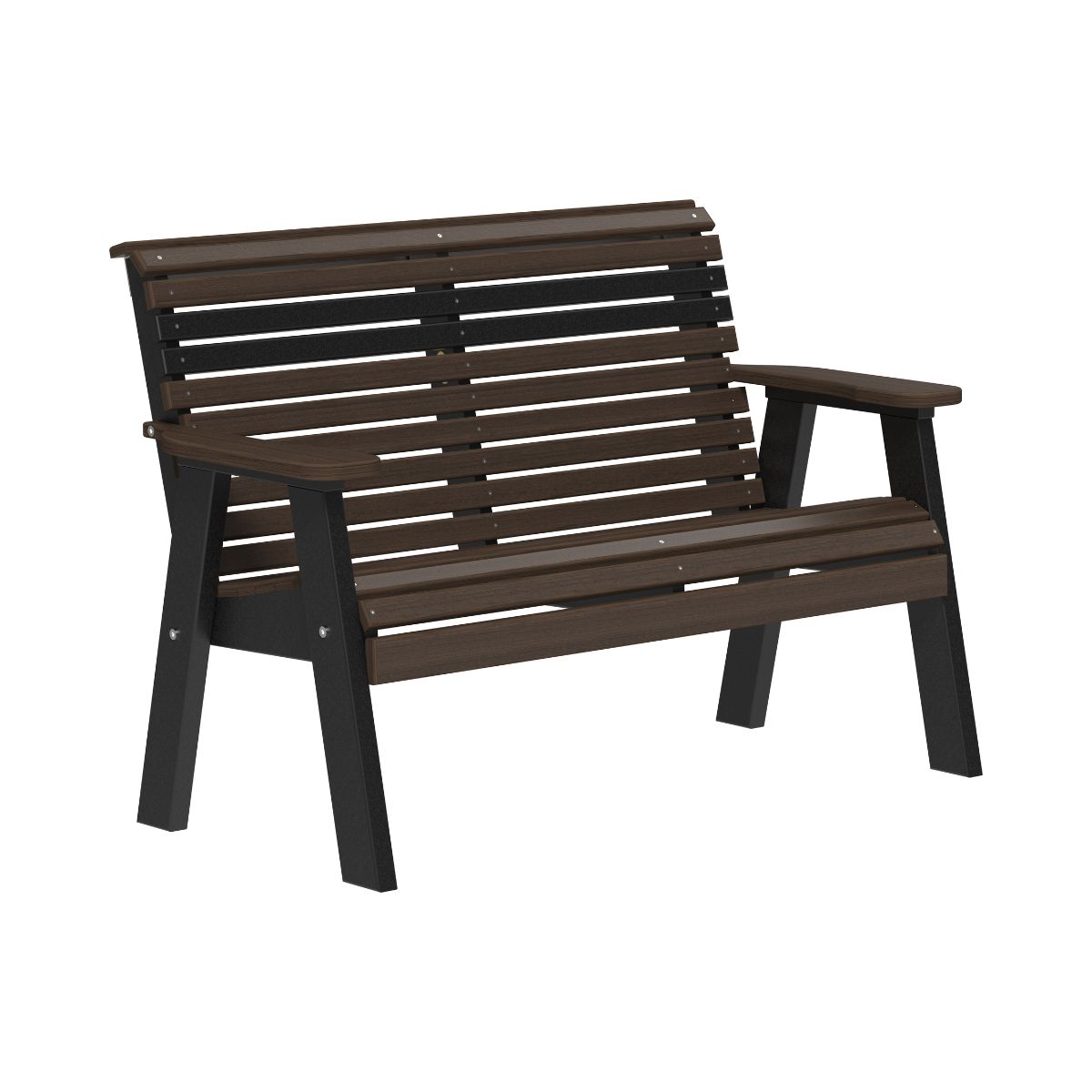 Original Patio & Garden Bench - 4' Wide brazillian-black-walnut