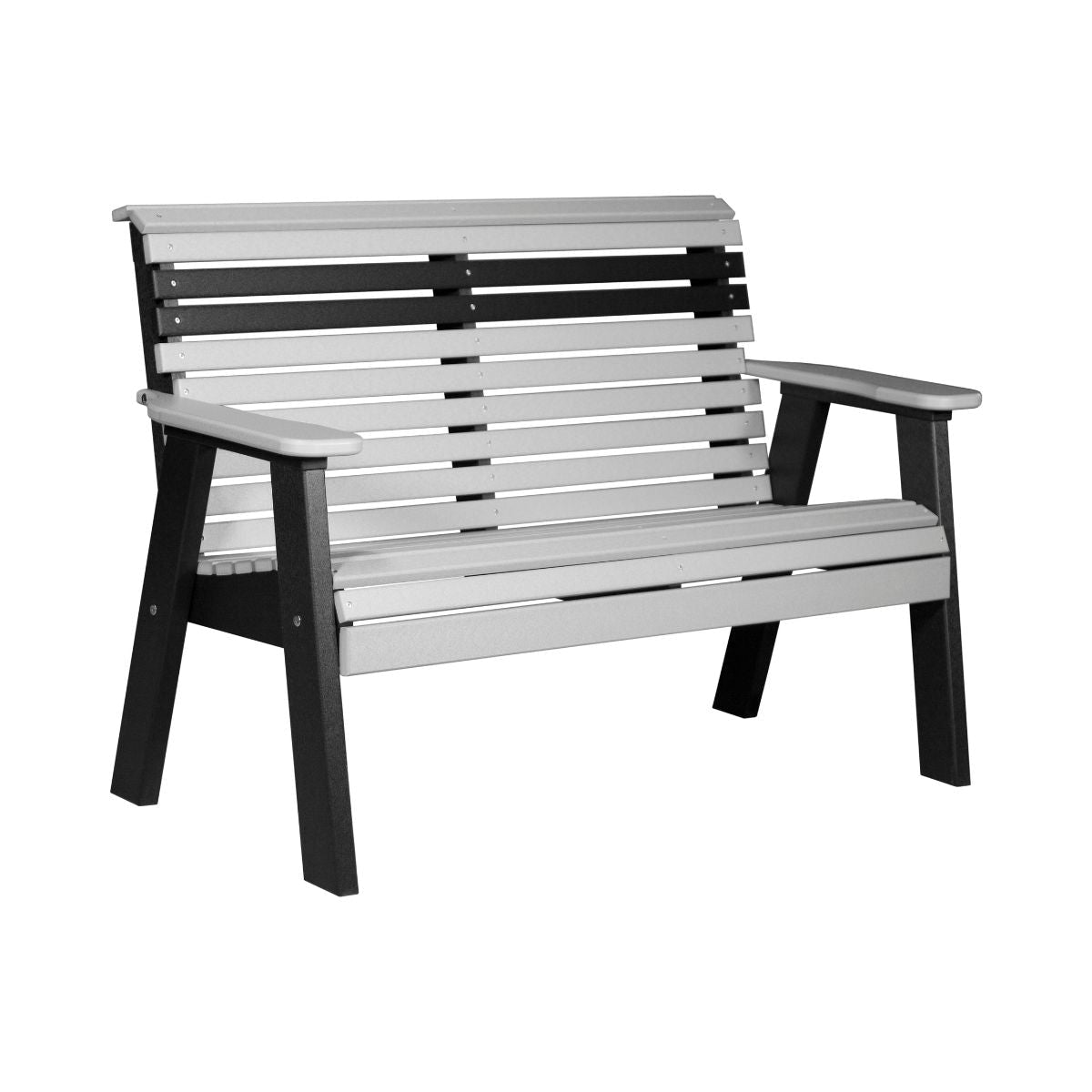 Original Patio & Garden Bench - 4' Wide dove-gray-black