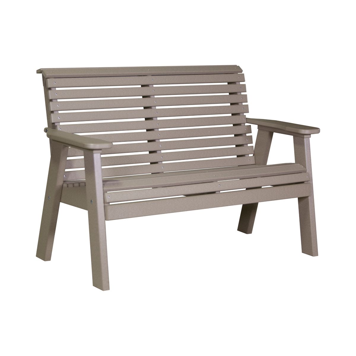 Original Patio & Garden Bench - 4' Wide weatherwood