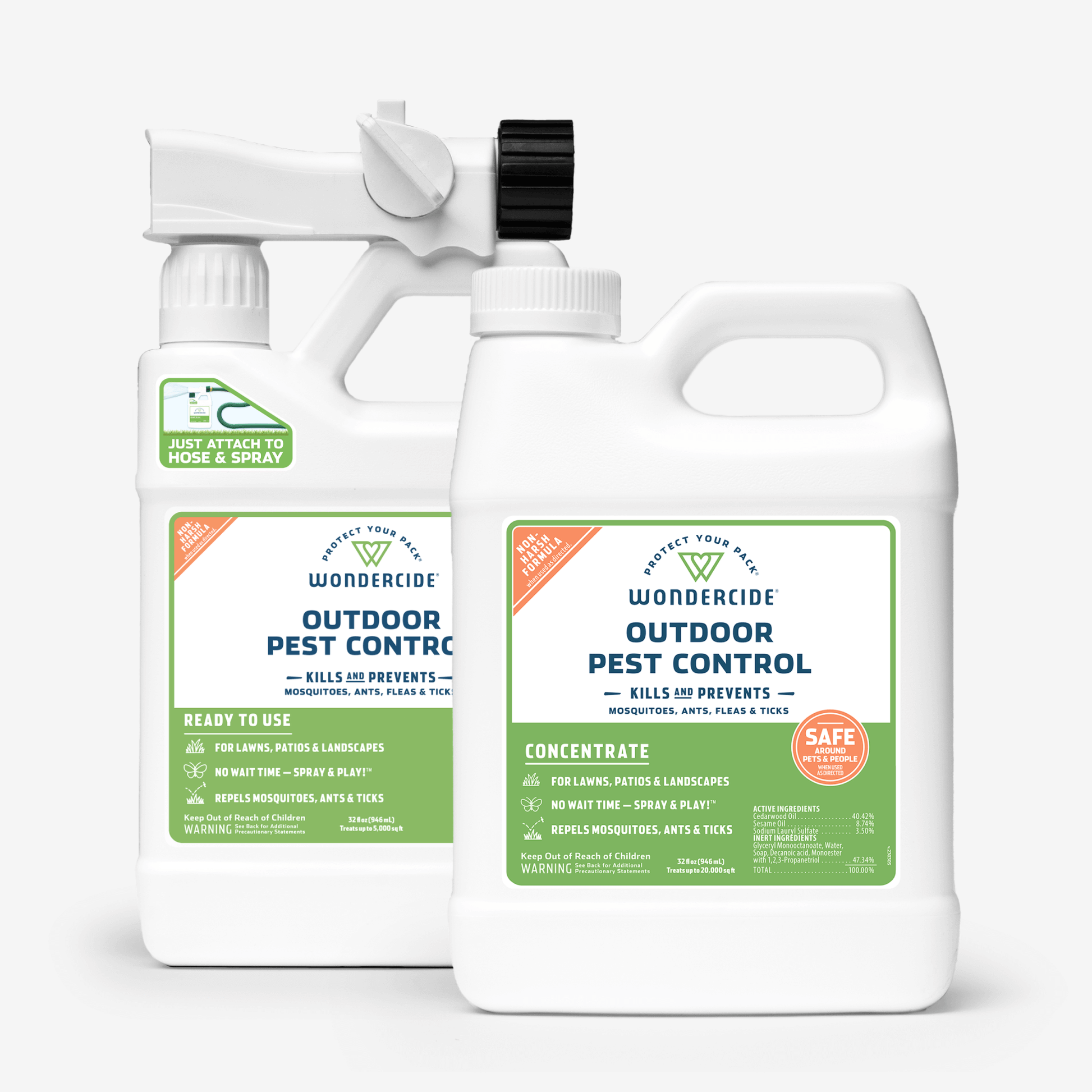 Outdoor Mosquito Spray Starter Kit - Sprayer & Concentrate 32 oz