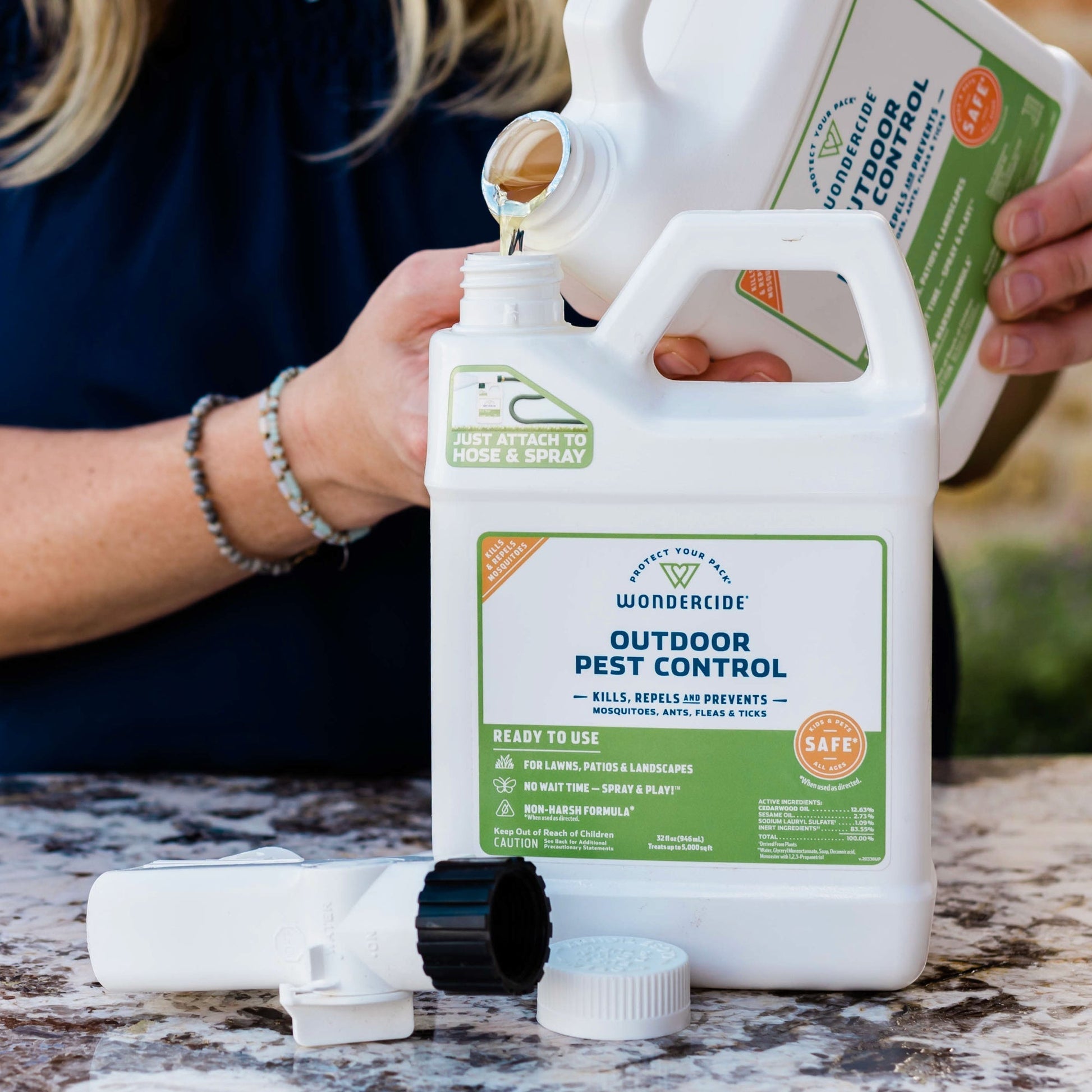 Outdoor Mosquito Spray Starter Kit - Sprayer & Concentrate 16 oz