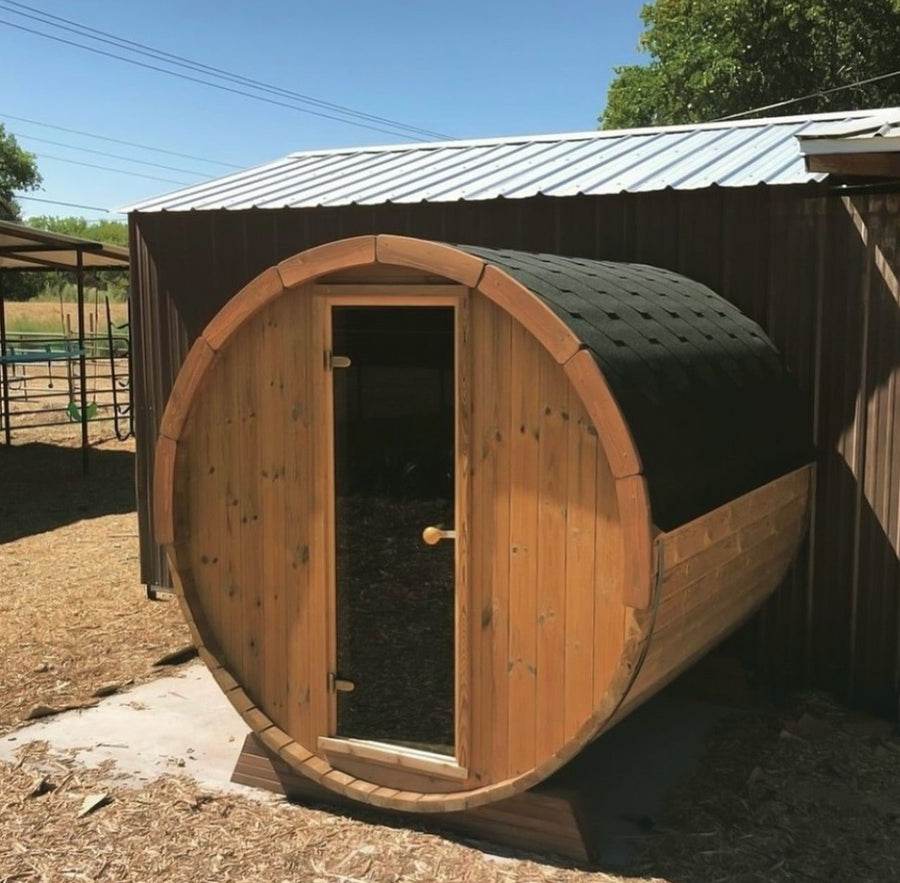 Outdoor Wooden Barrel Sauna - Haven