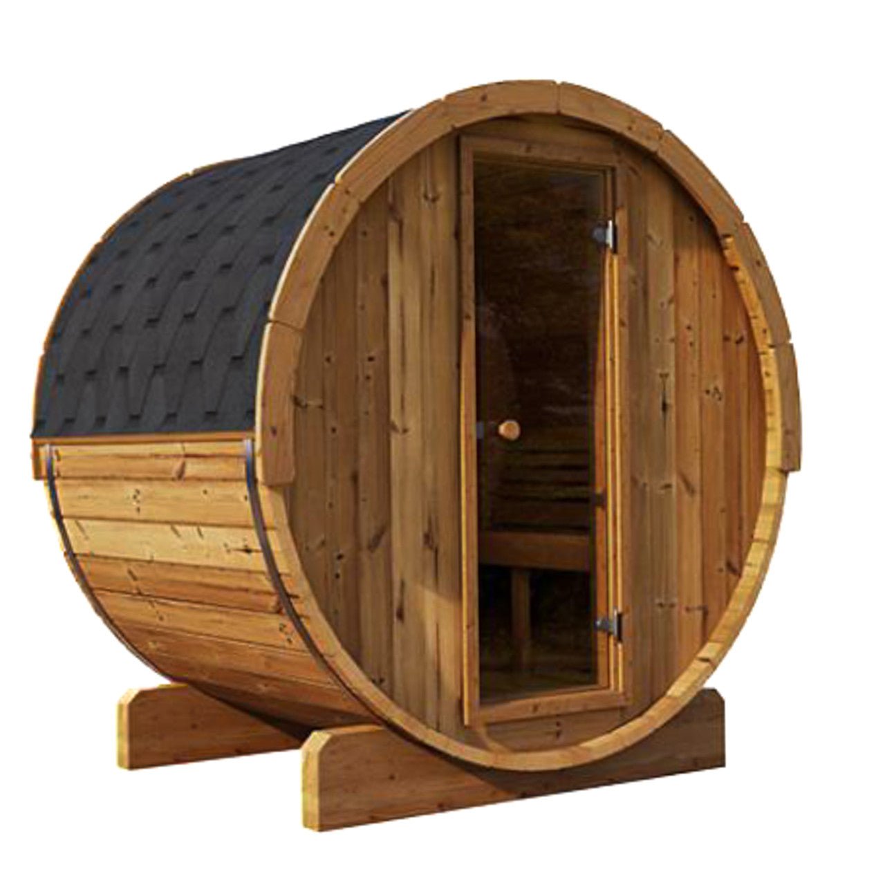 Outdoor Wooden Barrel Sauna - Haven 4 Person