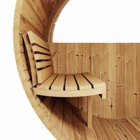 Outdoor Wooden Barrel Sauna - Vista 4 Person