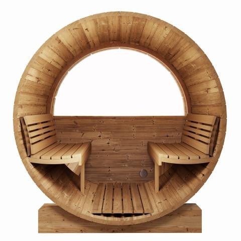 Outdoor Wooden Barrel Sauna - Vista 4 Person