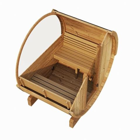 Outdoor Wooden Barrel Sauna - Vista 4 Person