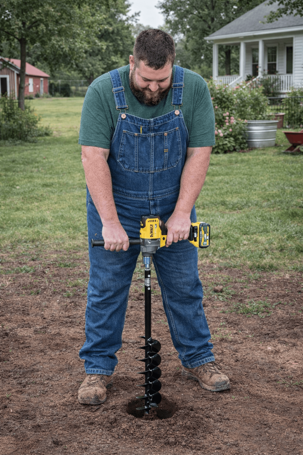 Planting & Digging Garden Auger - 4" x 28" Light-Medium Duty or Home Use