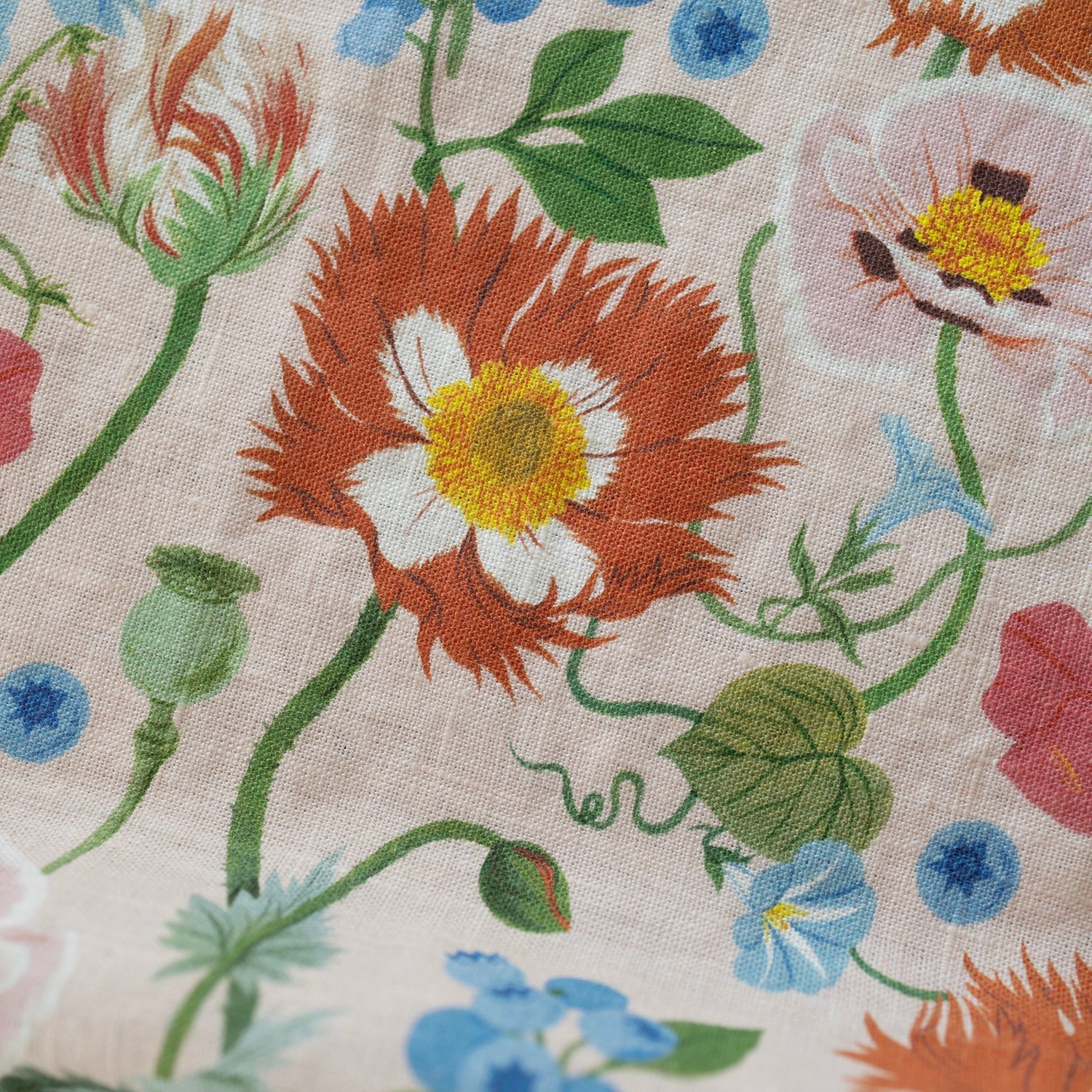 Poppies Tea Towel - 100% Linen Dishcloth option3