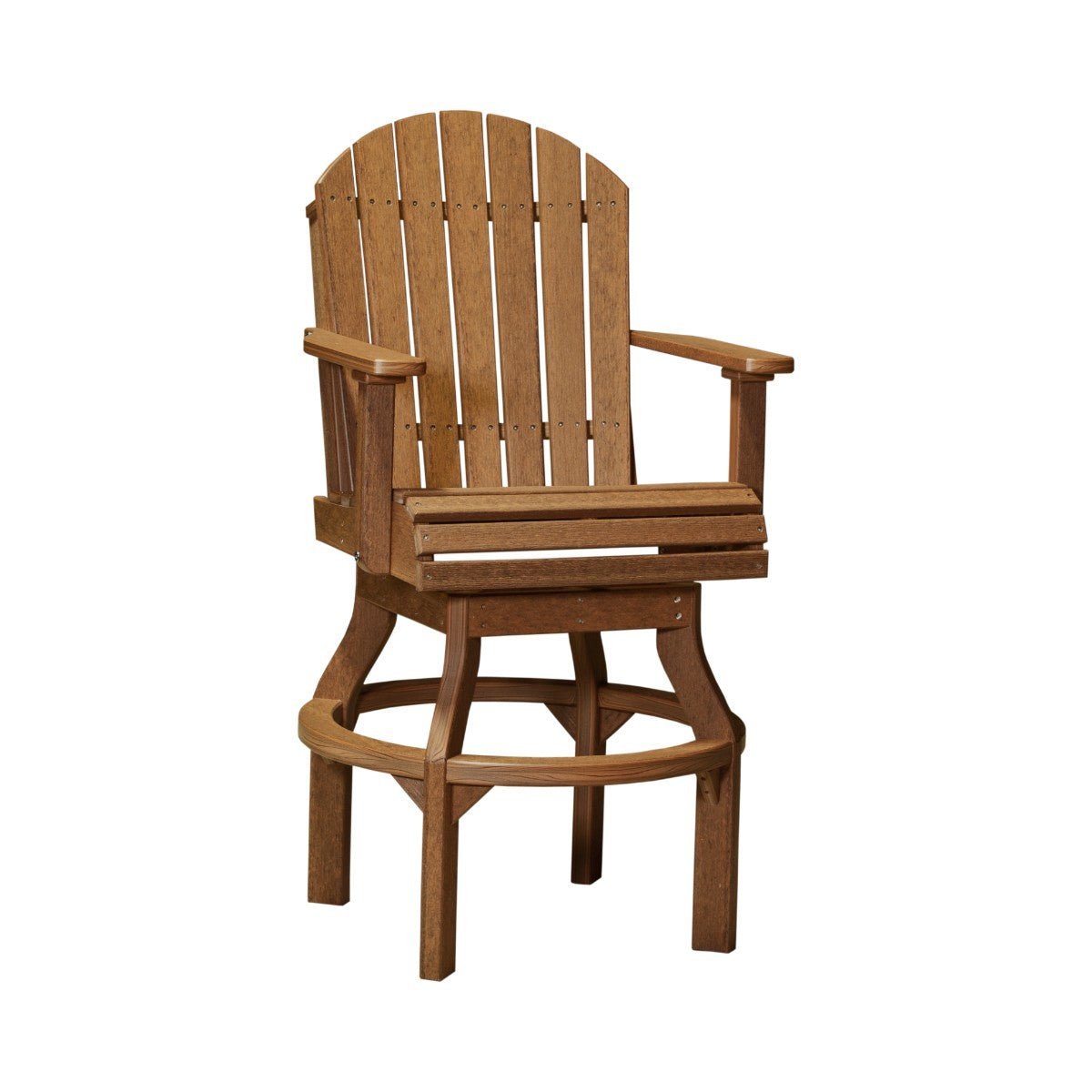 Premium Adirondack Swivel Chair antique-mahogany Bar Height (42")