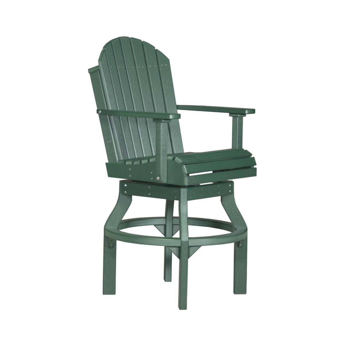 Premium Adirondack Swivel Chair green Bar Height (42")